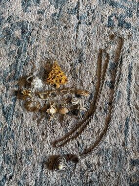 Vintage Brooches/ Pins/ Rings/ Necklaces Lot